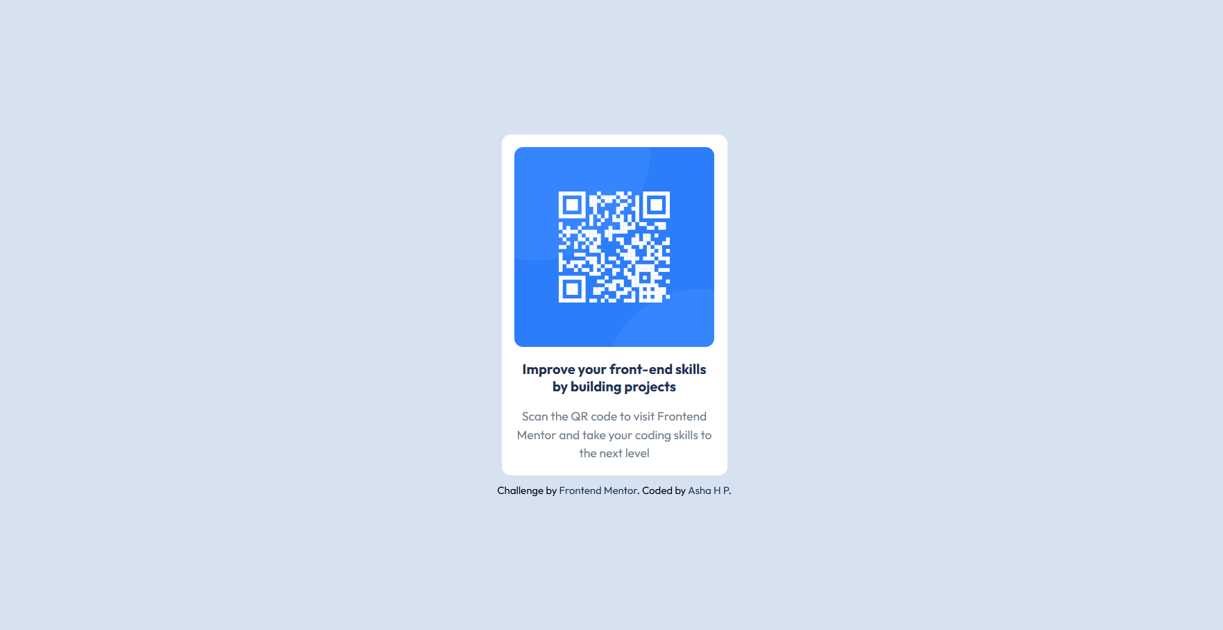 Qr code card Screenshot